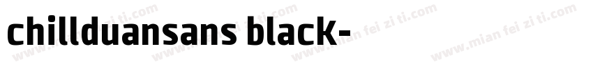 chillduansans black字体转换